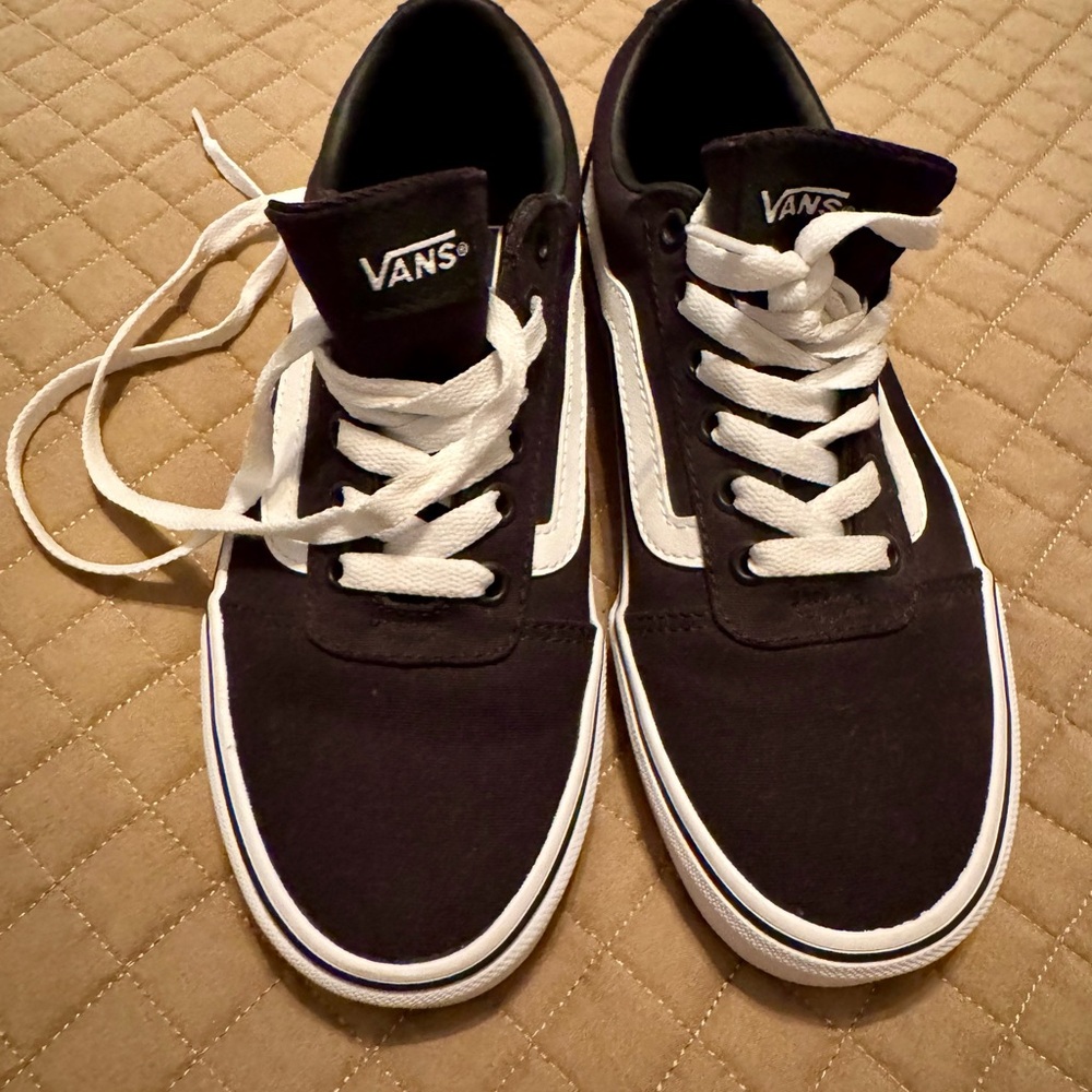 Vans Black and White Classic Skate Sneakers